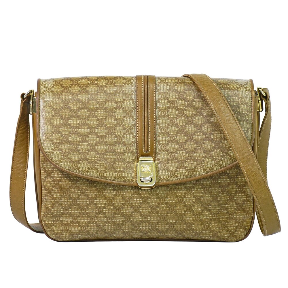 Celine Vintage Macadam Canvas and Leather